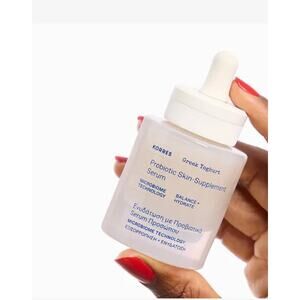 NIB Korres Greek Yoghurt Probiotic Serum Full  Sized Hydrating Pre + Probiotics